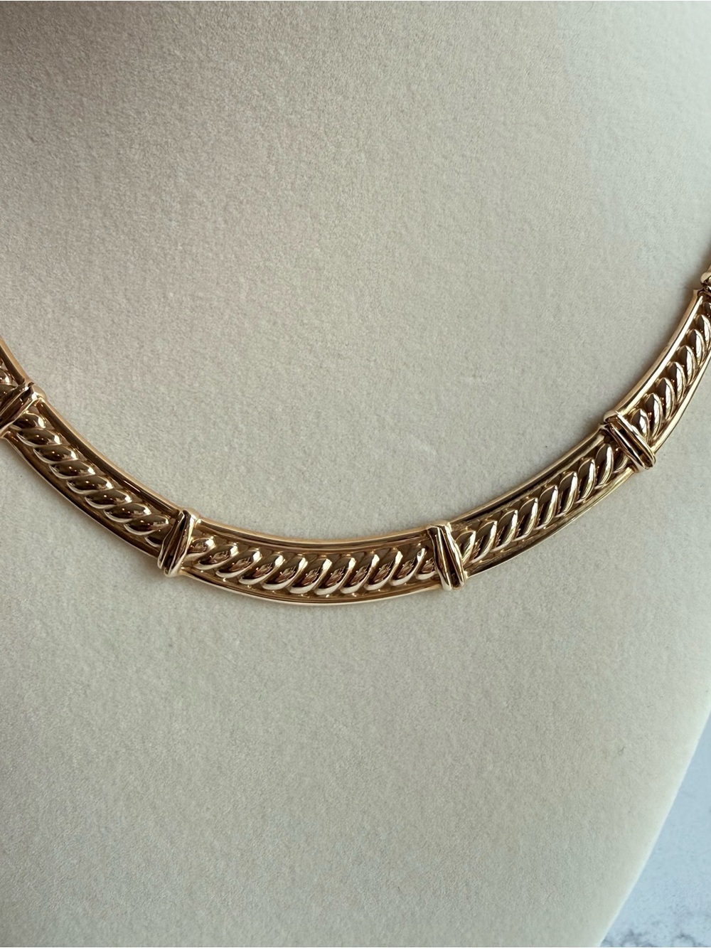 Vintage Italian 14K Gold Woven Mesh Necklace • 16” • 25g✨ - Picture 2 of 7